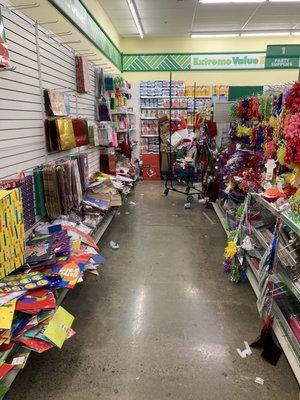 Every aisle looked like this.