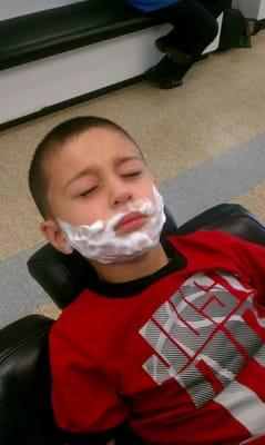 We offer kids shave just as well...LoL