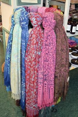 Our sarongs come in a myriad of batik colors and patterns