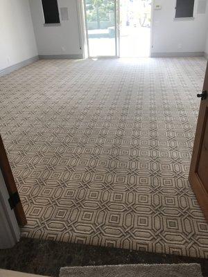 Beautiful patterned carpet