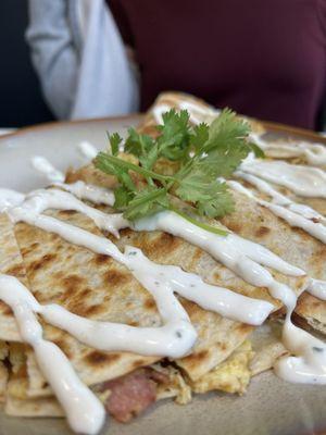 special breakfast quesadilla