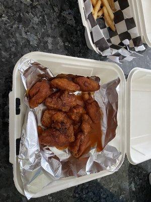 Again only 9 wings in the 10 piece