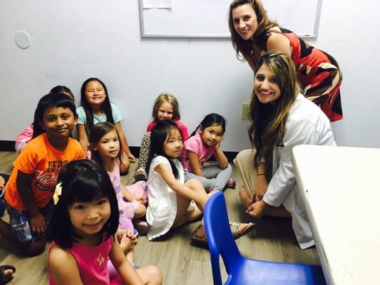 Dental presentation for kids at their summer school program .