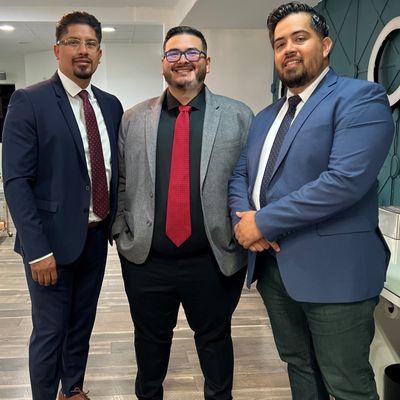 State Farm Agent Josue, Team Member Rafael, and Office Manager Carlos