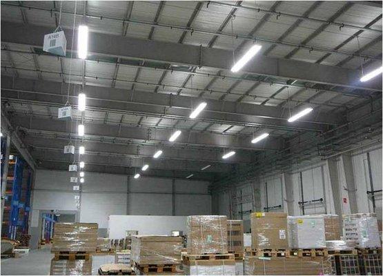 Warehouse LED lighting retrofitting projects performed by Berk's Electrical & Lighting in Orange, CA.