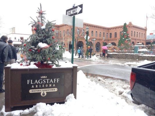 Heritage Square in historic downtown Flagstaff.