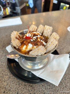 Churro Sundae