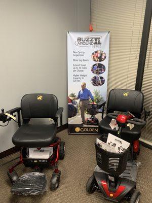 Golden Technologies Scooters & Power Chairs in stock.