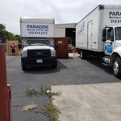 Unloading at the warehouse