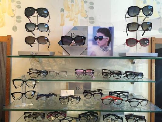 Dior sunglasses and glasses frames, including many universal (Asian) fit styles