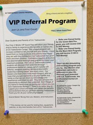 VIP Referral Program