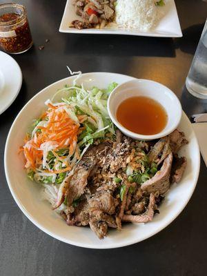 Grilled pork vermicelli noodle bowl -- loved all the fresh veggies in it