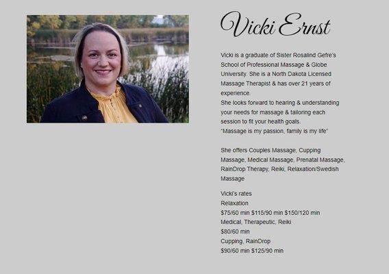 Vicki Ernst Expert Massage