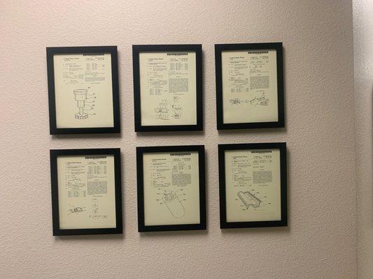 Wall of Patents.