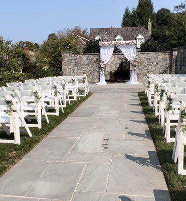 Ceremony at the mansion