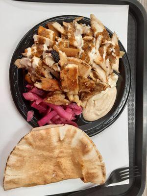 Number 1 chicken shawarma plate