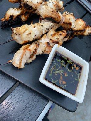 Chicken skewers