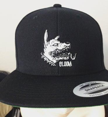 Black and white stitch on rad classic yupoong SnapBack! So stoked on them!