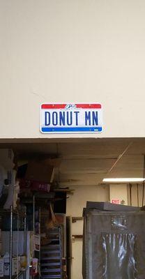 Donut man's license plate