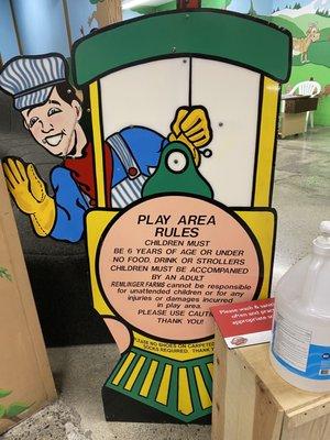 Rules for play area