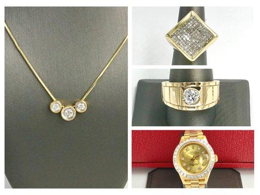 Gold, diamonds, and designer watches at wholesale prices!