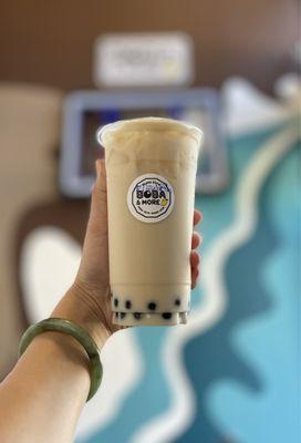 Jasmine Milk Tea with boba