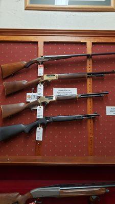 Nice selection of Henry rifles too..