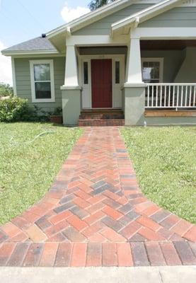 Brick Paver Walkway & Porch