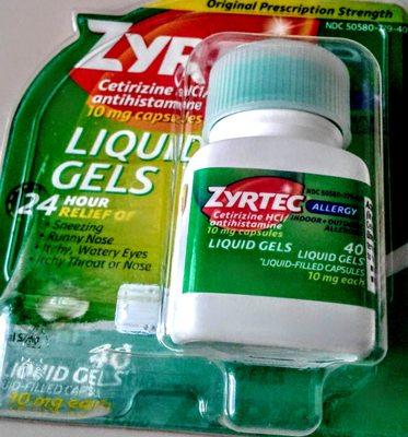 Liquid zyrtec gels May 2021