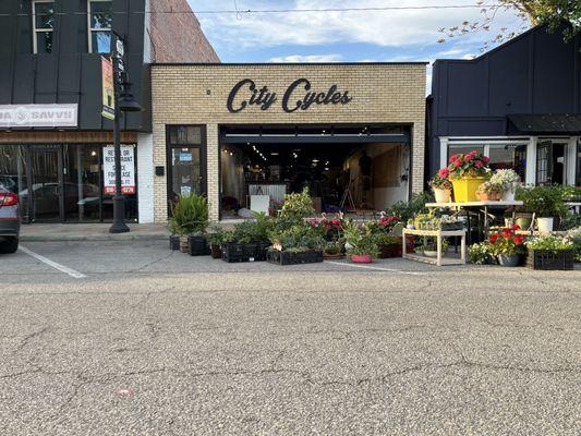 Our storefront during the Jenks Herbal festival.