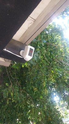 One of the installed cameras