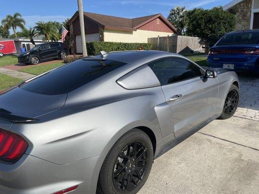 Ford Mustang with tint