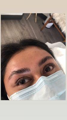 Lash lift and brow lamination