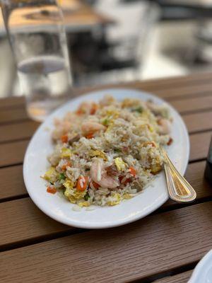 Yang Zhou Fried Rice - $14. (aka shrimp & bbq pork fried rice). No flavor, needed lots of soy and chili oil. Nice portion!