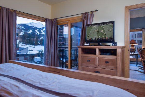 Views of Peak 9 from your King Bed in the master bedroom.