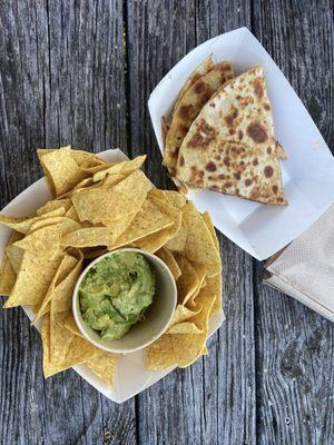 Chips and guacamole