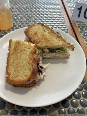 Turkey Apple Brie sandwich