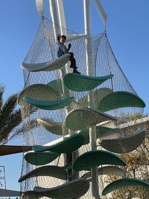 Playground equipment.