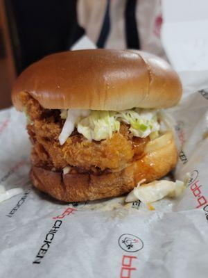 Chicken sandwich with secret sauce