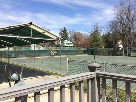 Pre-season images of NRTC. It takes time and dedication to keep these courts in perfect condition.