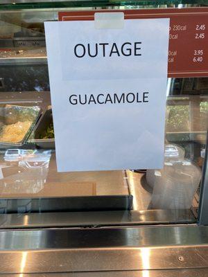 No Guacamole...