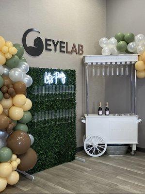 Pop up event at an Eye Lab we did the party for!! If you're a small business let us help you with your own party!