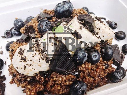 Dark Chocolate and Fruit Quinoa Breakfast Bowl