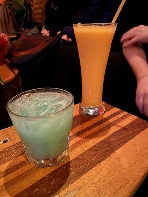 Frozen Zombie and Blue Hawaiian