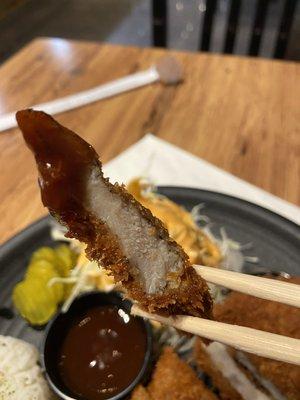 Katsu with regular Katsu sauce