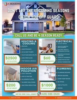 4 Seasons Electric Plumbing Heating and Air