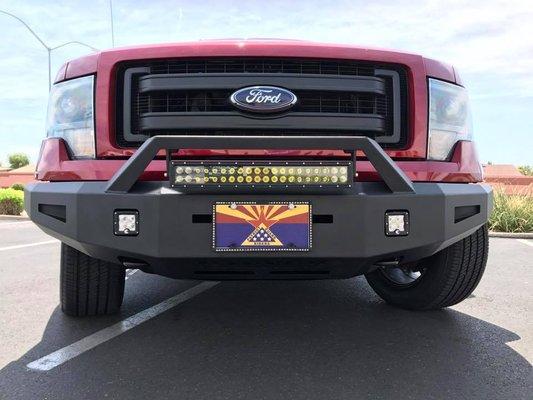 Ford F-150 with a Magnum RT Series front bumper