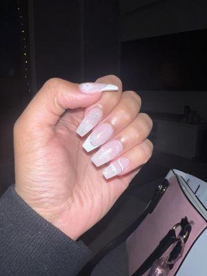 Full acrylic nail set