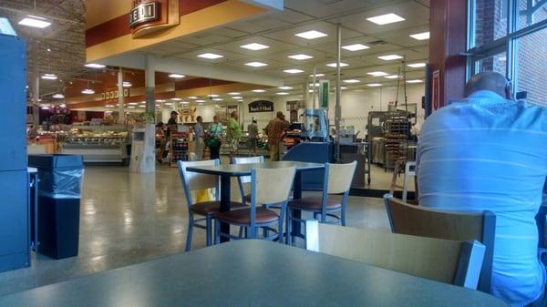 Nice, clean store.  Lunch line at the sandwich/chicken counter.