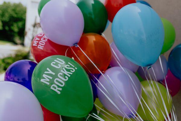 Balloons and prizes for our members at our annual Membership Appreciation Day event.